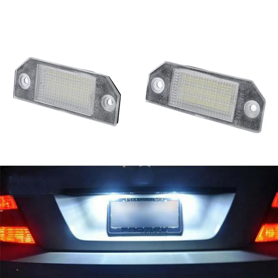 New License Plate Lights 14V LED White Lamps For Ford Focus (2Pcs) Waterproof High Quality and Durable Practical l0419 | Автомобили и