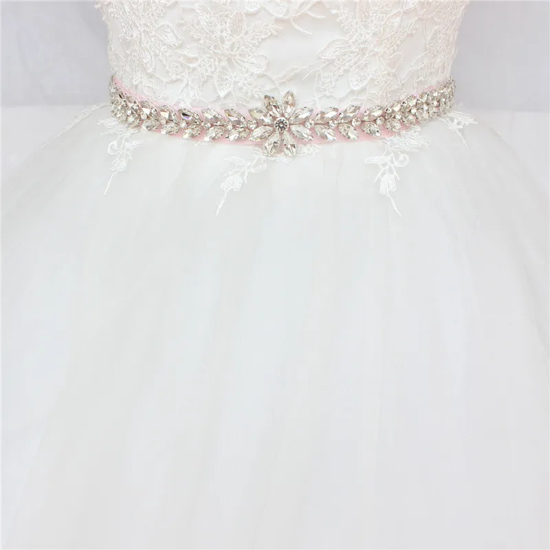 

YJWSXF handmade bridal wedding crystal rhinestone belt dress evening girdle