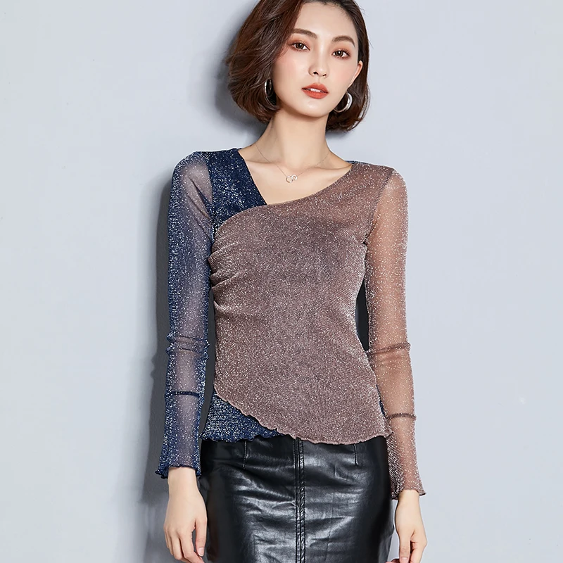 QoerliN M-XXXL Lurex Pink Pullover Criss-Cross Jumper Poncho Winter Woman Sweater Knitting Pullovers Patchwork Autumn Top Girl QoerliN M-XXXL Lurex Pink Pullover Criss-Cross Jumper Poncho Winter Woman Sweater Knitting Pullovers Patchwork Autumn Top Girl