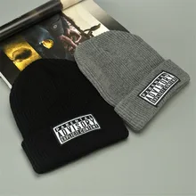 Буквенный дизайн, 2 цвета, Повседневные Головные уборы для мужчин и женщин, Модная вязаная зимняя шапка, одноцветная хлопковая шапка, шапка в стиле хип-хоп, шапка унисекс, новинка