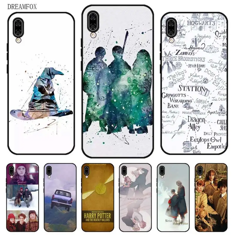 

P086 Harry Potter Popular Black Silicone Case Cover For Huawei Honor 8C 8X 9 10 20i V10 V20 Note10 Max Lite Magic2