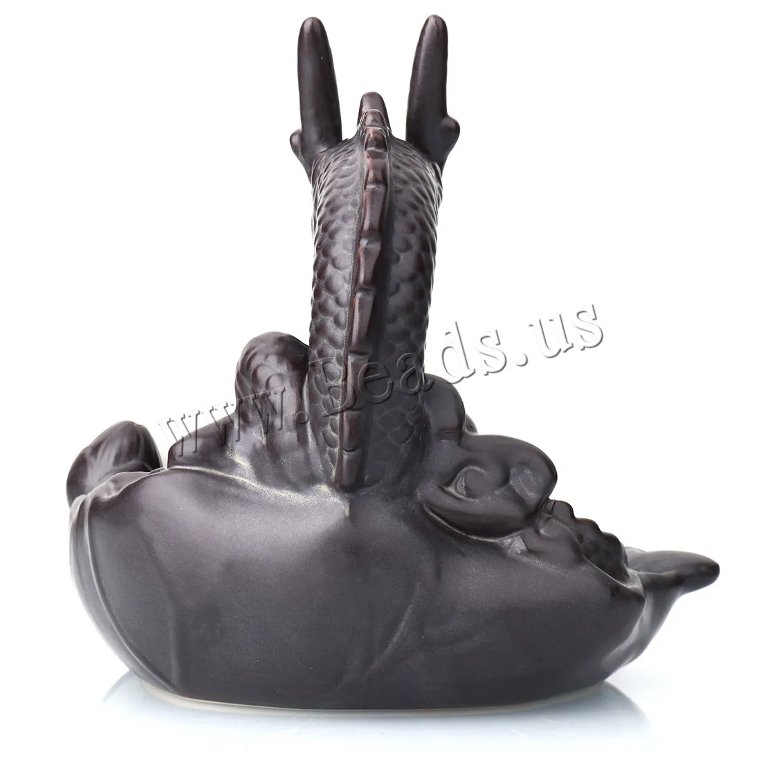 Creative Home Decor Backflow Incense Burner Ceramic Dragon Censer Waterfall Aromatherapy Furnace Holder With 10pcs Incense Cones