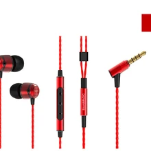 Акции SoundMAGIC E50C красный Super Bass Звук Наушники Hi-Fi наушники стерео ухо с микрофоном и пультом дистанционного управления для всех смартфоны