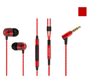 

Promotions New SoundMAGIC E50C Red Super Bass Sound earphones HIFI earbuds stereo in ear with mic and remote for all Smartphones