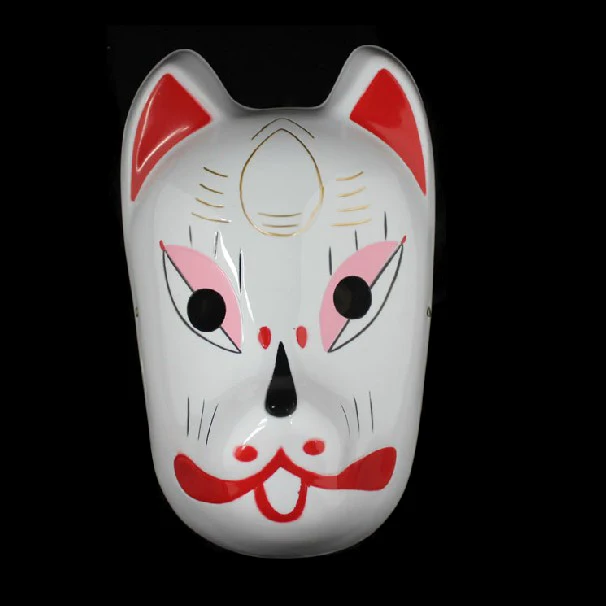 Anime green PVC mask Naruto cosplay mask Black Ops Ninja FOX mask