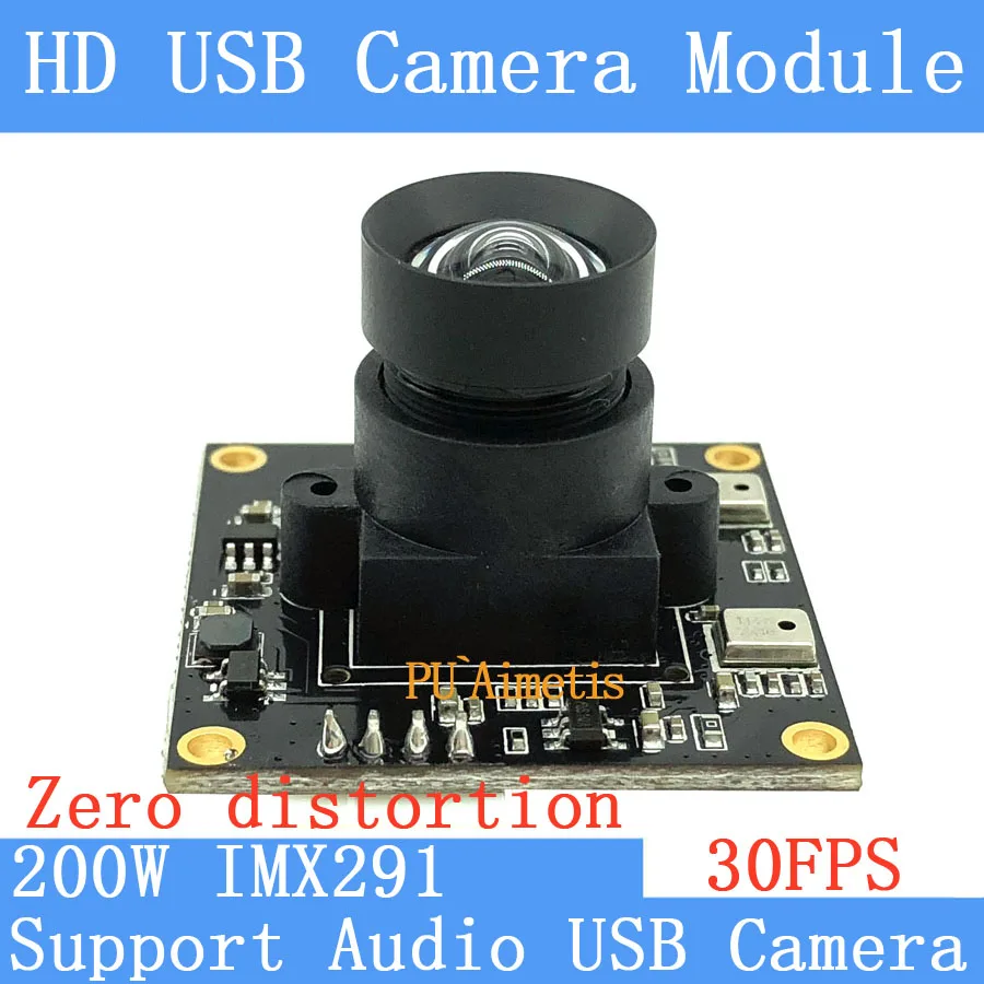  PU'Aimetis IMX291 livello stella 30FPS modulo telecamera USB 5MP zero distorsione Lente 1920*1080 t