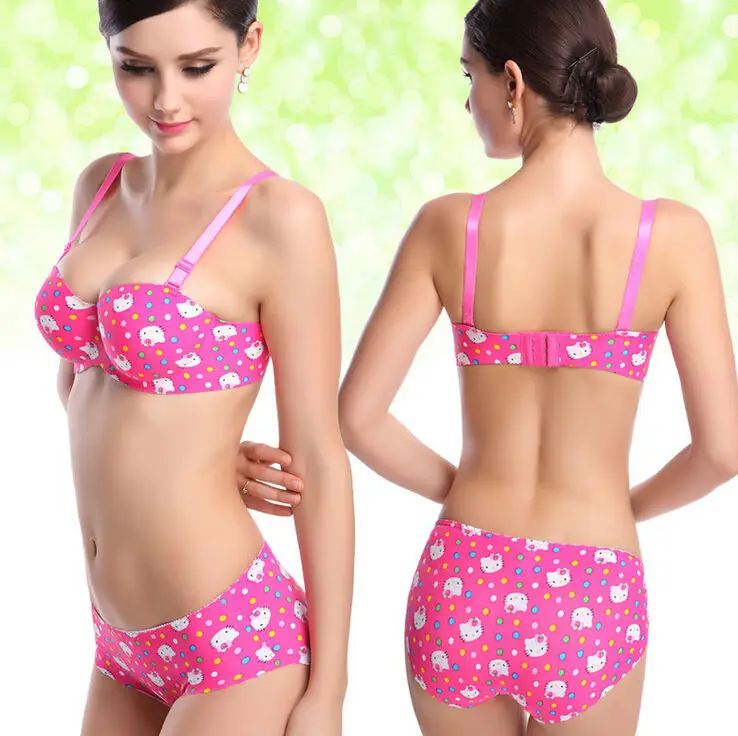 Women Bra Set Plus Size Hello Kitty Bra Set Brand 