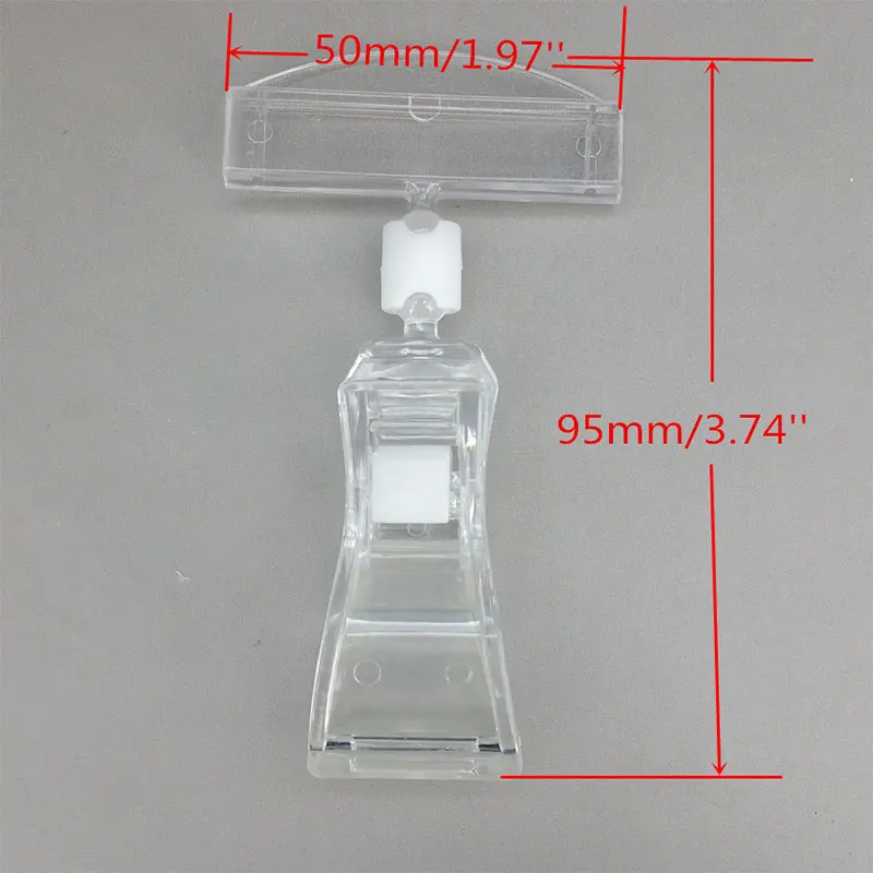 5pcs Good Quality Clear POP Plastic Sign Paper Card Display Price Label Tag Promotion Clips Holders In Supermarket Retails