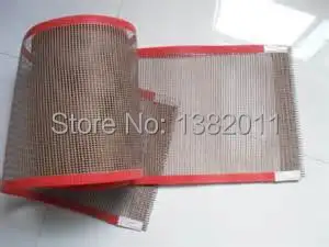 Heat resistance ptfe teflon coated fiberglass mesh conveyor belt |