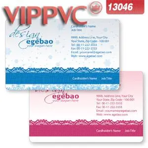 a13046 business cards print card template for design pvc white