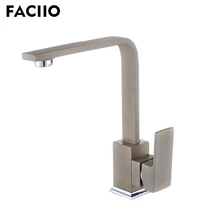 FACIIO Brass Kitchen Water Taps Antique Faucet Kitchen Tap Water Mixer Rotatable Faucets Single Holder Single Hole YD-1033