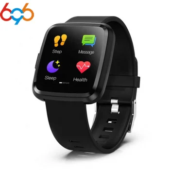 

696 Y7P Smart Bracelet Men Heart Rate Monitoring Sphygmomanometer Fitness Bracelet Clock Full Touch Screen smartwatch Band
