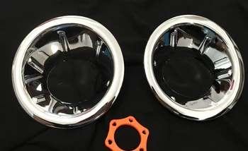 

Chrome accessories for nissan navara brute chrome fog light cover for nissan frontier navara d40 2006-2013 car styling part