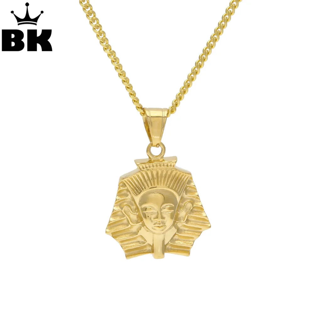 THE BLING KING Unisex African Jewelry Stainless Steel Gold Color