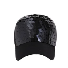 Уличная шикарная бейсболка с пайетками Регулируемый головной убор остроконечная шляпа-бомбер уличная Милая бейсбольная Кепка Snapback