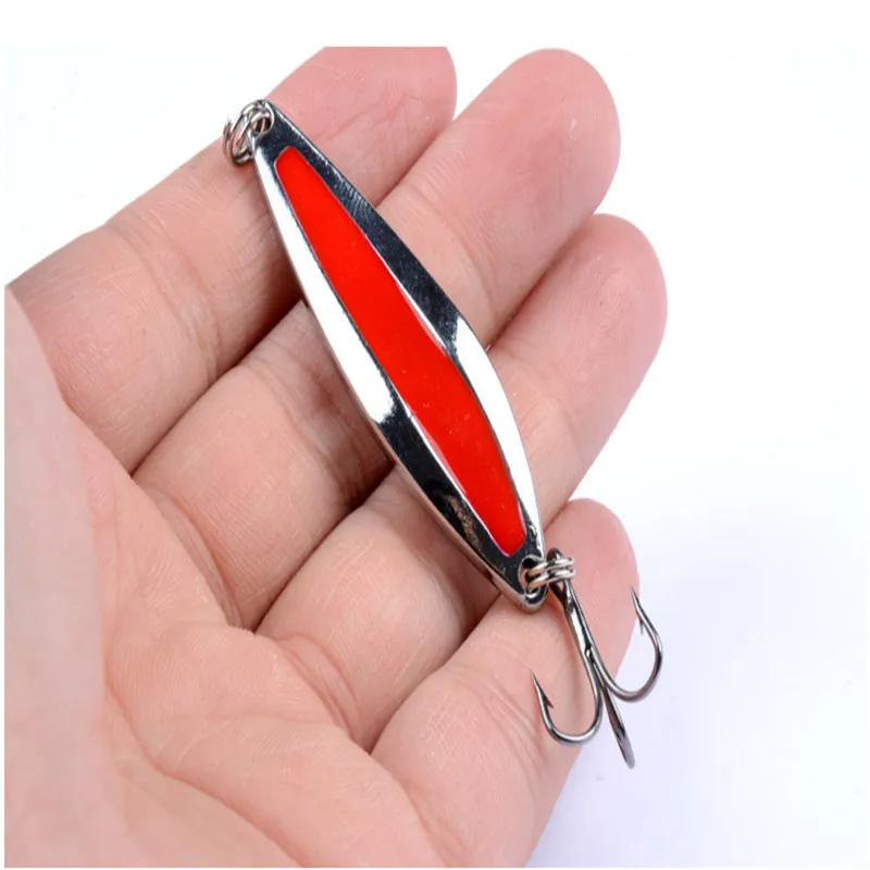 1 قطع 5 جرام 7 جرام 10 جرام fishinapot المعادن سبينر ملعقة الصيد إغراء الطعم الثابت الترتر أداة wobblers سبينيربايت التريبل هوك