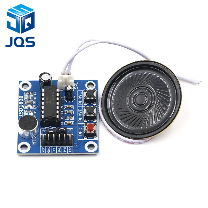 

ISD1820 recording module voice module the voice board telediphone module board with Microphones + Loudspeaker for arduino