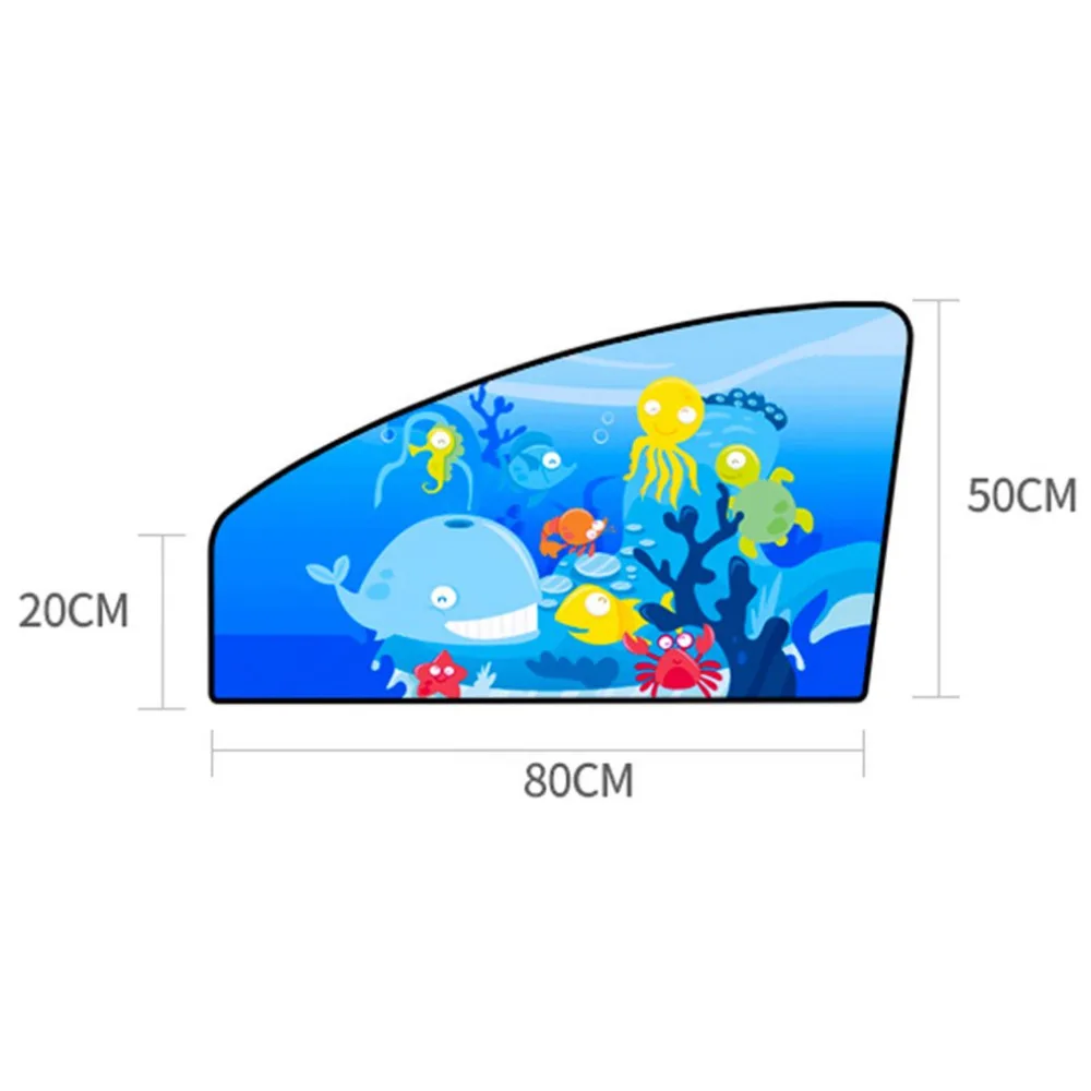 1 шт., магнитный автомобильный солнцезащитный козырек для бокового окна, занавески для авто окон, солнцезащитный козырек с изображением животных, жалюзи, чехол, регулируемый солнцезащитный козырек