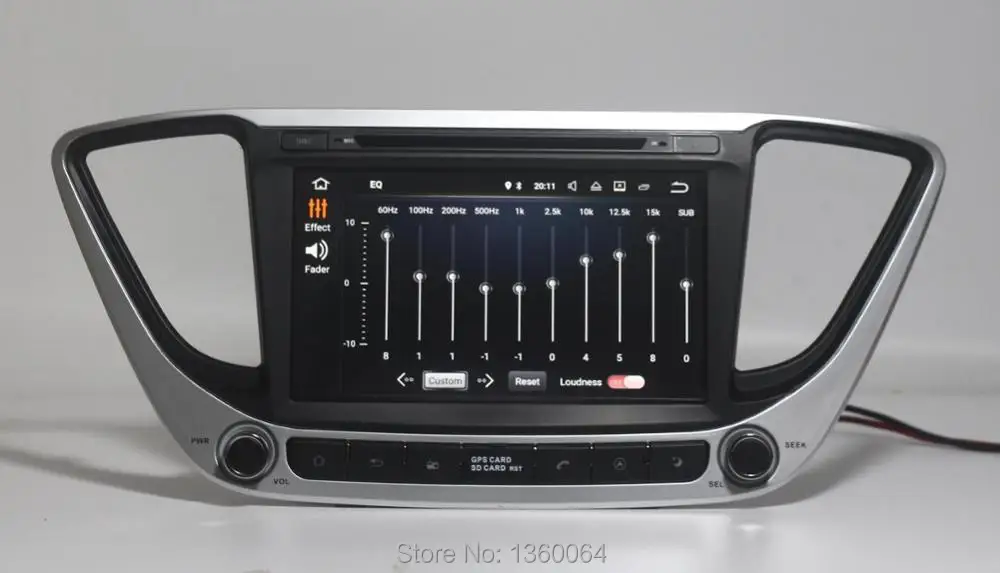 Discount Quad Core 2G RAM 1024*600 Android 9.0 Car DVD GPS Navigation for Hyundai Verna Solaris 2017 Car Radio Stereo Bluetooth WIFI 3G 6