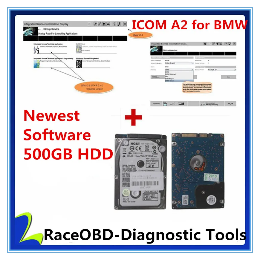  201912 ISTA/D 420 ISTA/P 366 para BMW ICOM Software 500gb HDD Multi-idioma con los ingenieros de Pr