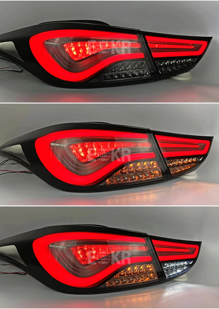 Автомобильный Стайлинг задние фонари для hyundai Elantra 2012- светодиодные ходовые задние фары Противотуманные фары задние фары DRL+ тормоз+ Парк+ Сигнальные огни