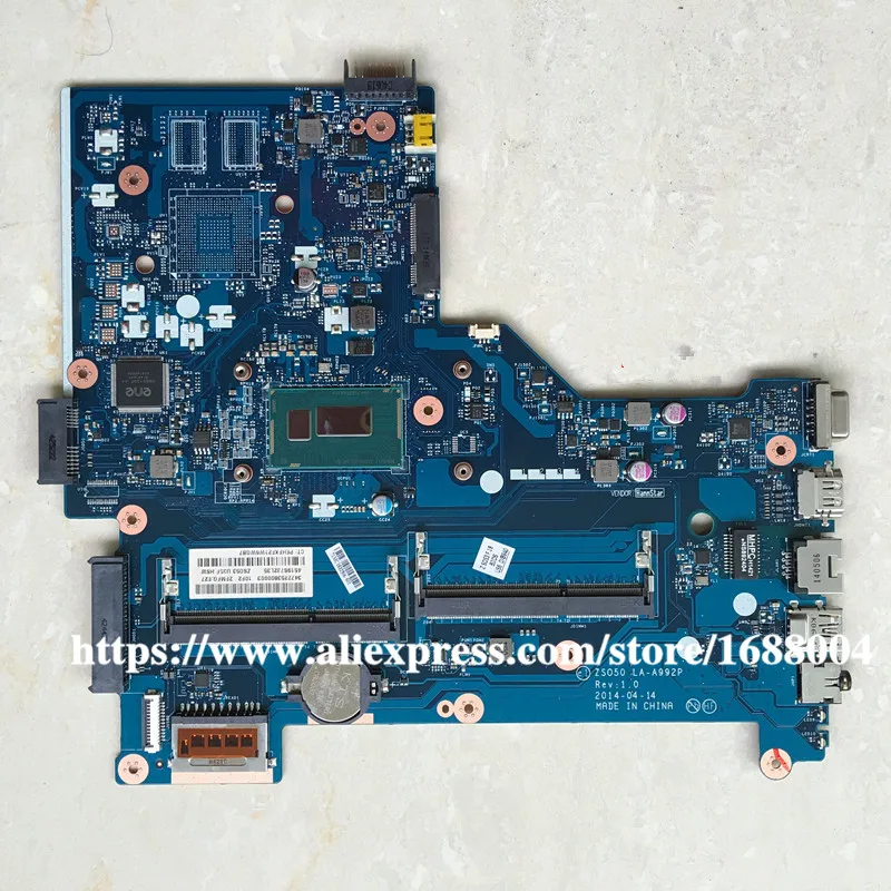 

For HP 15-R 250 G3 Motherboard with i5-4210U cpu ZS050 LA-A992P 761535-501 761535-001