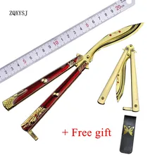 

ZQXYSJ 2018 New Anime Sword Art Online Artware Butterfly Flail Trainer Knife Weapon Model Toy Soft Global kerambit Bayonet Csgo