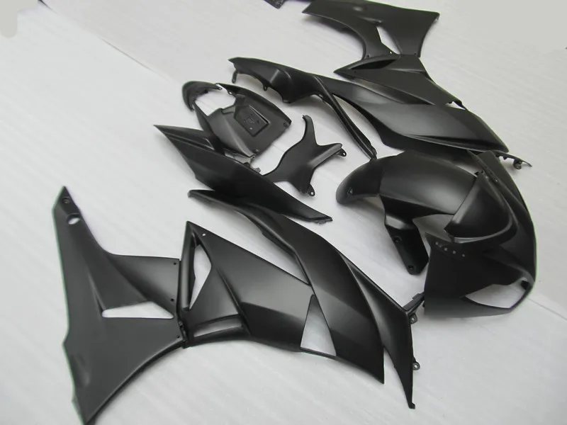

Injection mold Fairing kit for KAWASAKI Ninja ZX6R 636 09 10 11 12 ZX 6R 2009 2010 2012 All Matte Black Fairings set+Gifts KL02