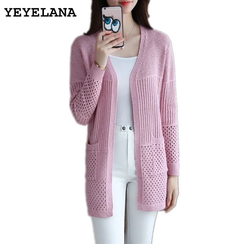 Women 's Woolen Zip Cardigan Sweater Jacket Casual Black