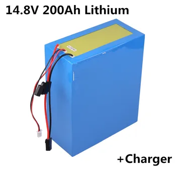

14.8V 200Ah Lithium battery pack Li ion with BMS for solar street light storage backup outdoor power supply home ESS +Charger