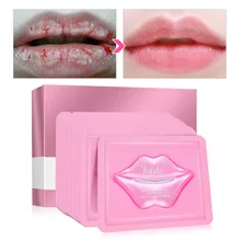 Коллаген для губ маска 10 шт. уход увлажнение губ маска Увлажняющий Экстракт подушечуи для ухода за губами от старения против морщин набор патчей гель