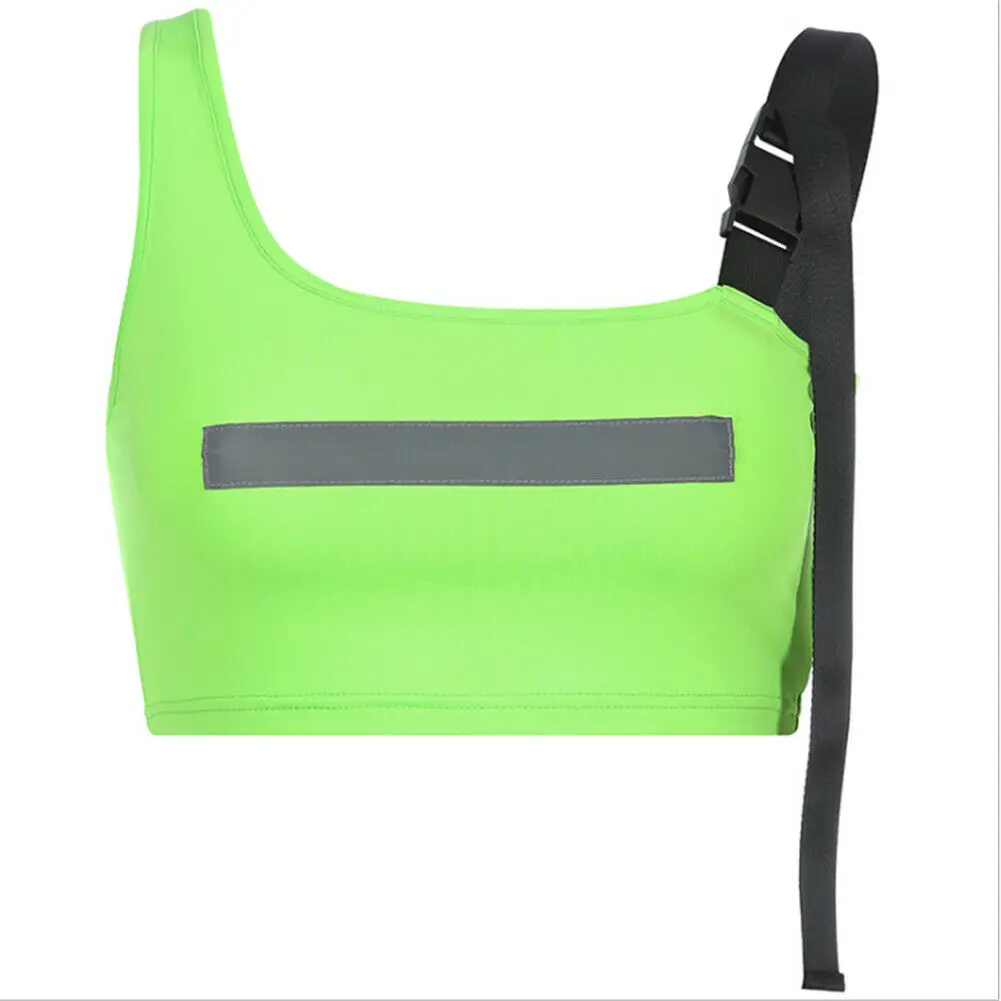 

Women Sexy Casual Crop Top Summer Casual Sleeveless 3M Reflective Bustier Tube Crop Tank Top Tops Vest Blouse Swimwear