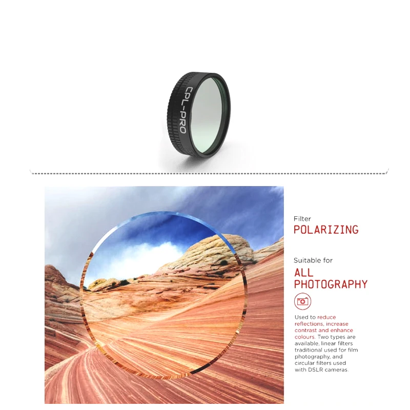 Drone adjust Neutral Density Filter ND-PL ND4 ND8 ND16 UV CPL Filter For DJI Mavic Air Drone Accessories 1 (4)