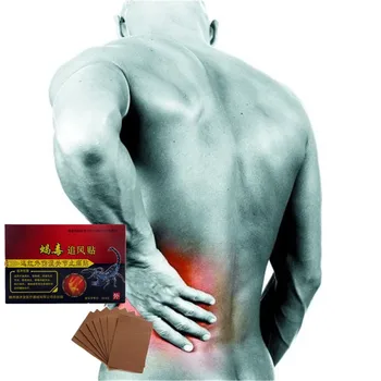 

8Pcs/Pack Chinese Traditional Herbs Analgesic Muscular Aches Pain Relieve Gold Scorpion Venom Balm Patches GY-12
