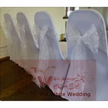 100 шт. кружевной накидки на стулья для свадьбы бант для стула/размеры для детей в возрасте от "* 108"/вечерние украшения кружевные с кушаком