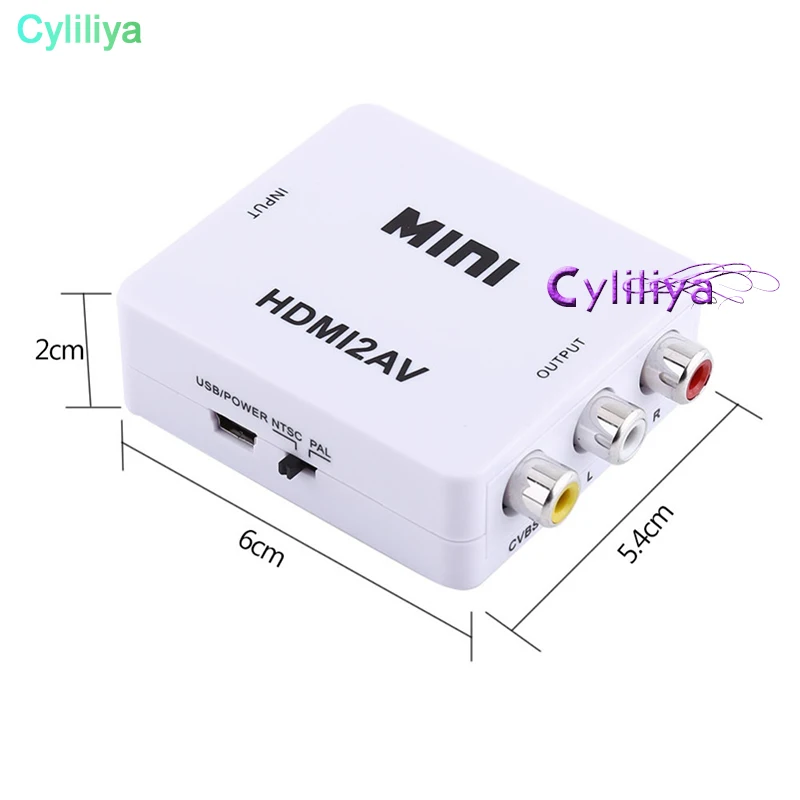 Конвертер мск. Адаптер h123 Mini hdmi2av 1080p Converter to 3 RCA.