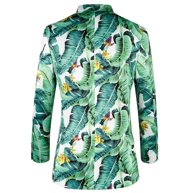 PAULKONTE Plant Printing Slim Fit Male Blazer High Quality Fashion Classic Men'S Jacket Formal Wear Man Men Suit Jacket PAULKONTE Plant Printing Slim Fit Male Blazer High Quality Fashion Classic Men'S Jacket Formal Wear Man Men Suit Jacket