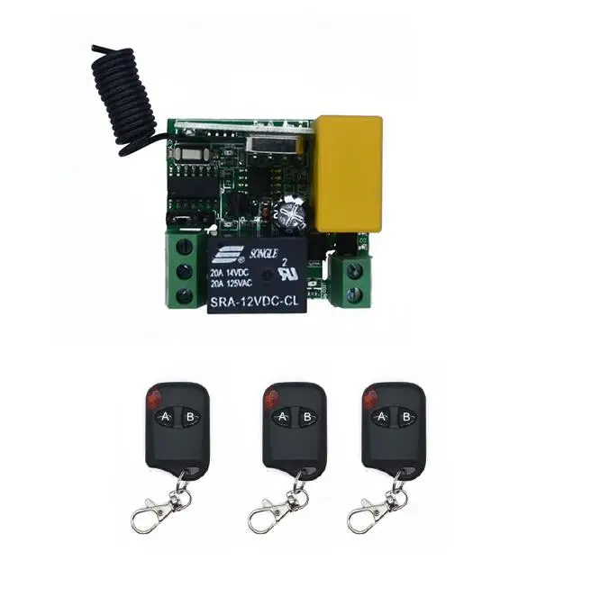 Мини AC 220 V 1 CH 1CH 10A релейный приемник RF беспроводной светильник светодиодный с