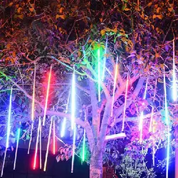 Водостойкий 8 трубчатый праздник метеоритный дождь christiвечерние mas вечеринка Декор Дерево 30 см светодио дный светодиодные гирлянды для