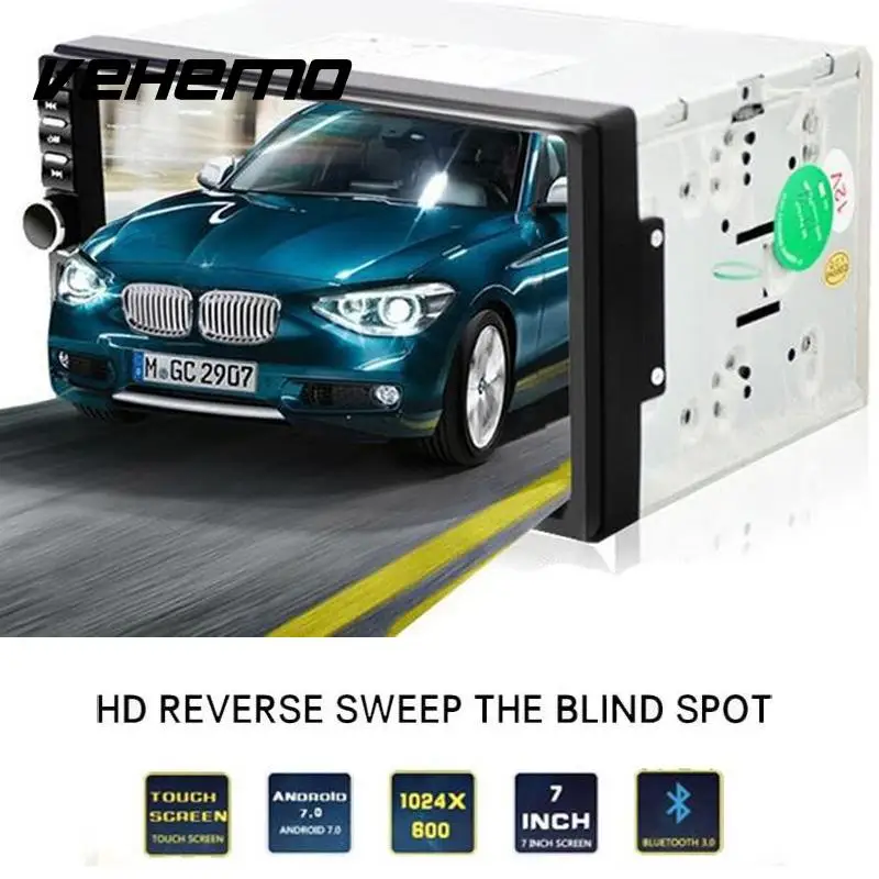 

Vehemo MP5 Player Car MP5 Quad-Core Touch Screen 7 Inches Multi-Function USB Rearview Monitor Bluetooth