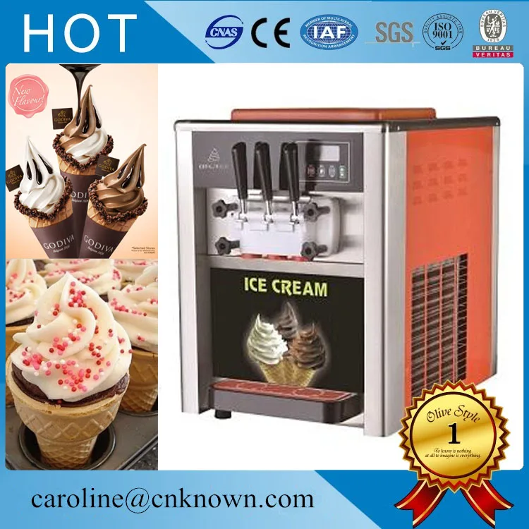 

Soft ice cream machine for small commercial ice cream cone machine energy-saving automatic washing machine