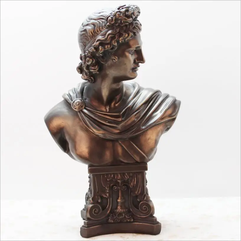 

European style fake bronze figure sculpture Creative home decorative resin furnishing articles business gifts free shipping