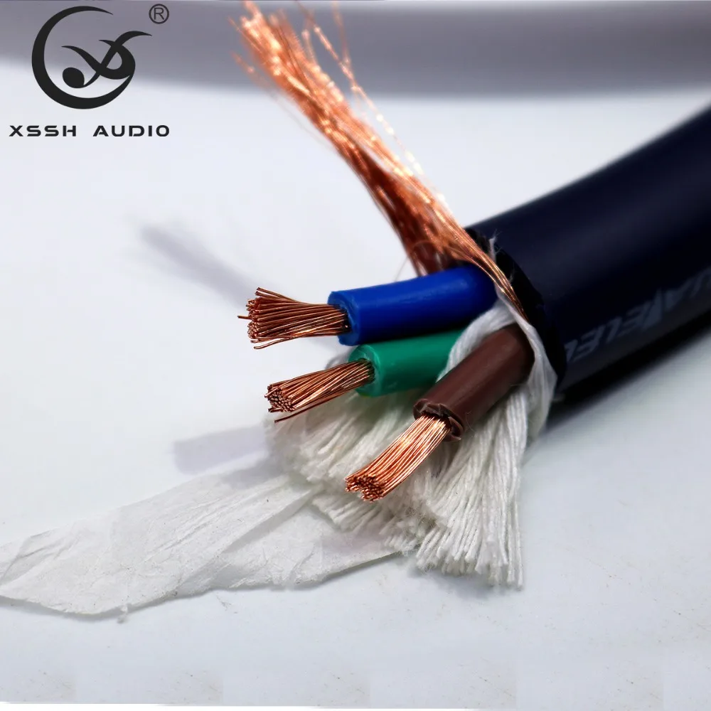 Hi Fi усилитель XSSH audio с покрытием из чистой меди европейская вилка Schuko + IEC AC