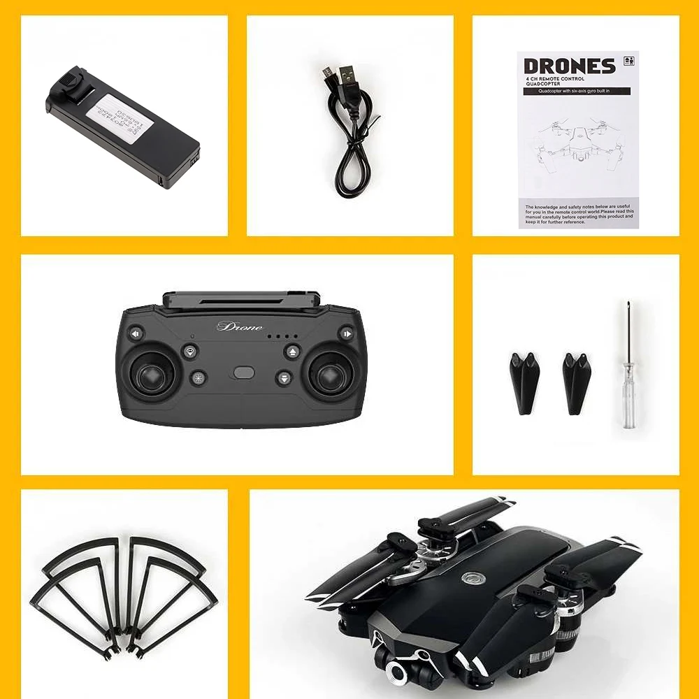 2018 New JD-20S WIFI FPV 720P Camera Drone RC aircraft avion rc Foldable Drone Selfie RC Quadcopter Plane VS VISUO XS809HW JY018 E58 JJRC H37 (7)