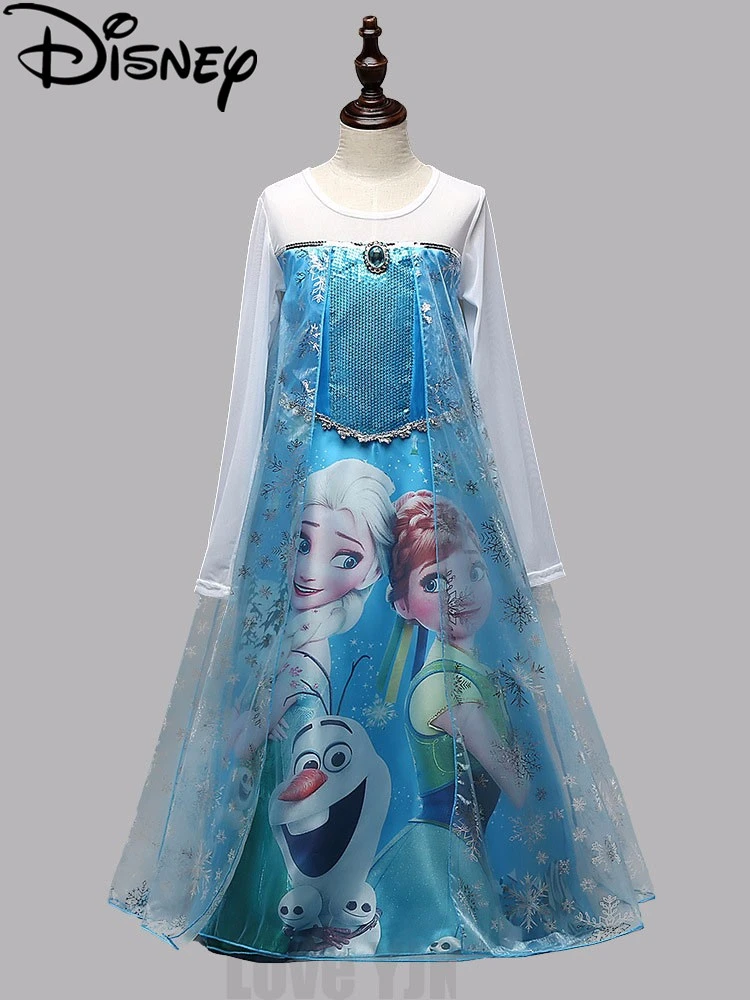 ディズニー冷凍女の子プリンセス子供パーティー布vestidos夏ベビーキッズカスタムコスプレラプンツェルnovaドレス Disney Frozen Dress Dress Elsafrozen Dress Aliexpress