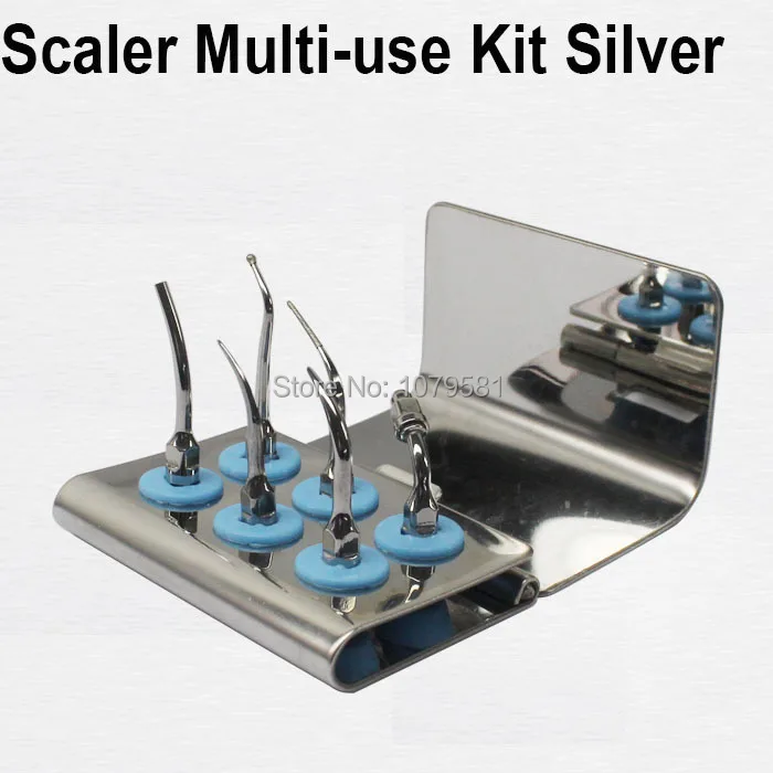 1set Scaler Multi use Kit for tooth scaling fit Silver Cavity