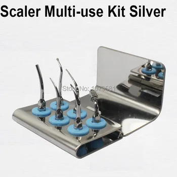 

1set Scaler Multi-use Kit for tooth scaling fit Silver Cavity preparation Perio scaling Perio treatment FOR SIRONA