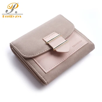 

Women Wallet Female Mini Purses Portefeuille Femme Carteira Small Feminina Patchwork Leather Card Holder Short Cartera Mujer