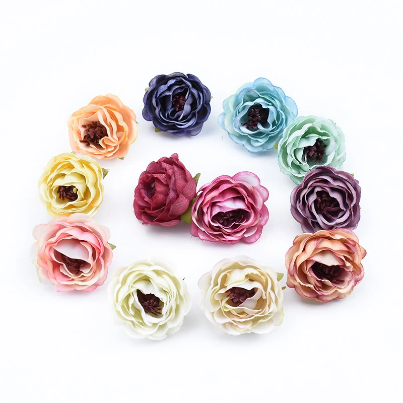 5pcs Autumn decoration diy christmas Garlands silk rose fake plants home wedding bridal accessories clearance artificial flowers