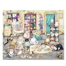 На заказ фото алмазная живопись Полная площадь, вышивка крестиком Алмазная мозаика Бриллиантовая вышивка Спальня Декор игра кошка настенная живопись